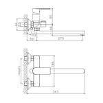 VF.22505-3 Смеситель для ванны, длинный излив, латунь VALFEX Argo Graphite (8)