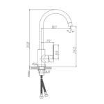 VF.70505-3 Смеситель для кухни, латунь VALFEX Argo Graphite (10)