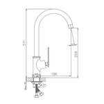 VF.70589 Смеситель для кухни, латунь VALFEX Aquila Сhrome, 30мм (10)