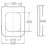 Крышка сиденье, дюропласт, микролифт для унитаза Horke H-1021C