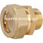 G1252.2005, Муфта обжимная прямая НР 20 х 3/4" Gappo