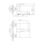 VF.60801 Смеситель для ванны, нерж. сталь VALFEX Andromeda (10)