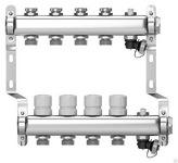 Коллектор Wester 1"х3/4" - 8 вых в сборе, 2 заглушки