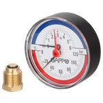 Термоманометр радиальный в комплекте с автоматическим запорным клапаном 1/2" x 6 бар G1472/5