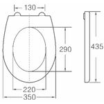 Крышка сиденье, дюропласт, микролифт для унитаза Horke O-1025C